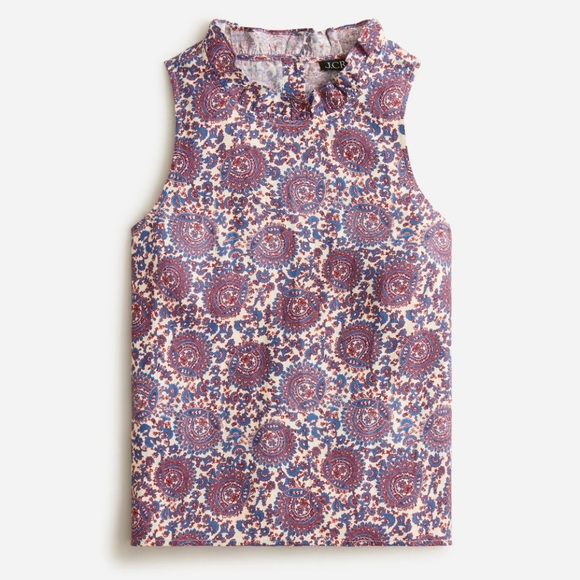 J. Crew Fleur Top in Floral Linen, Size Large - Picture 3 of 13